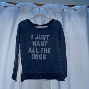 Navy Blue Dog Lover Sweatshirt